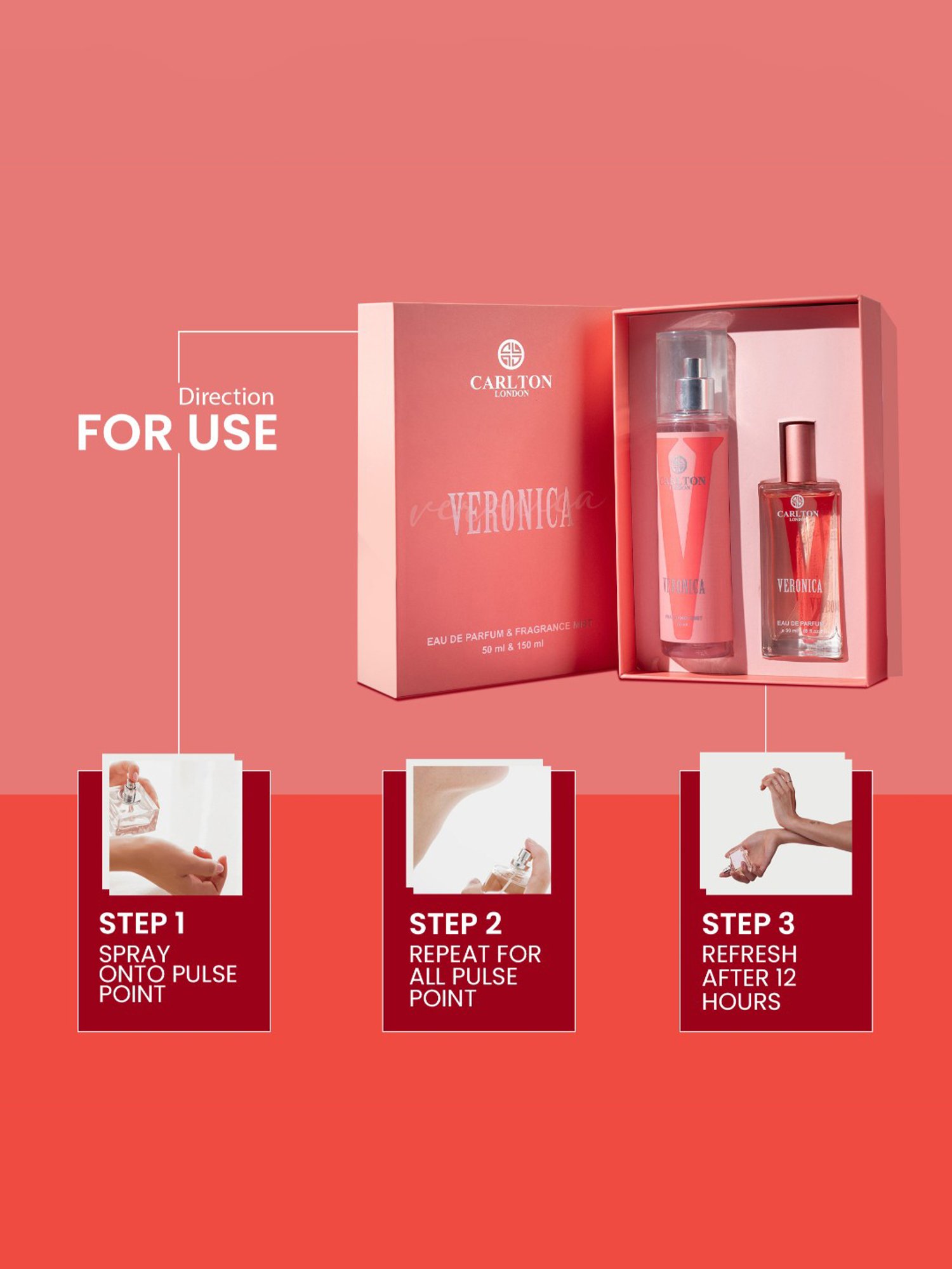 Carlton London Veronica Eau de Parfum & Fragrance Mist for Women