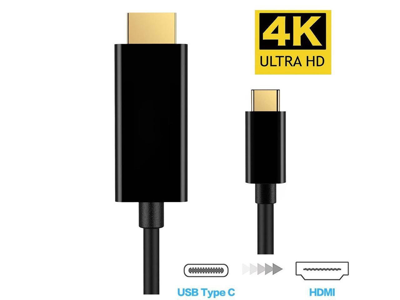 USB-C To HDMI  Adapter Display Cable Universal Compatible Type C to HDMI 6ft 4K@60Hz