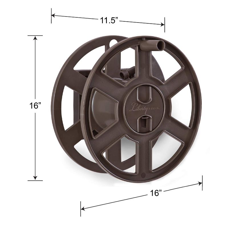 Liberty Garden 100 Foot LBG-510 Liberty Basics Side Winding Wall Mount Hose Reel