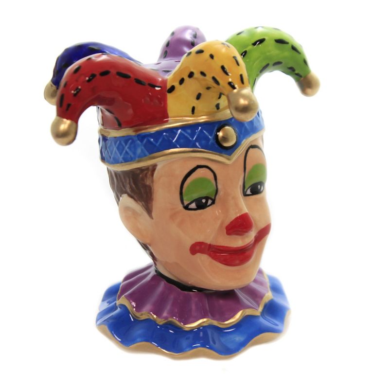 Tabletop 4.0" Mask Girl & Jester Salt/Pepper Clown Circus Cosmos Gifts Corp.  -  Salt And Pepper Shaker Sets