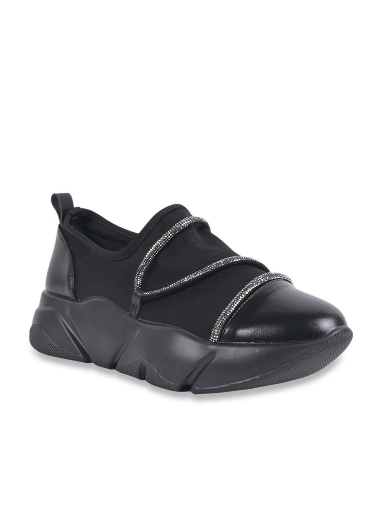 Jove Women's Black Casual Sneakers