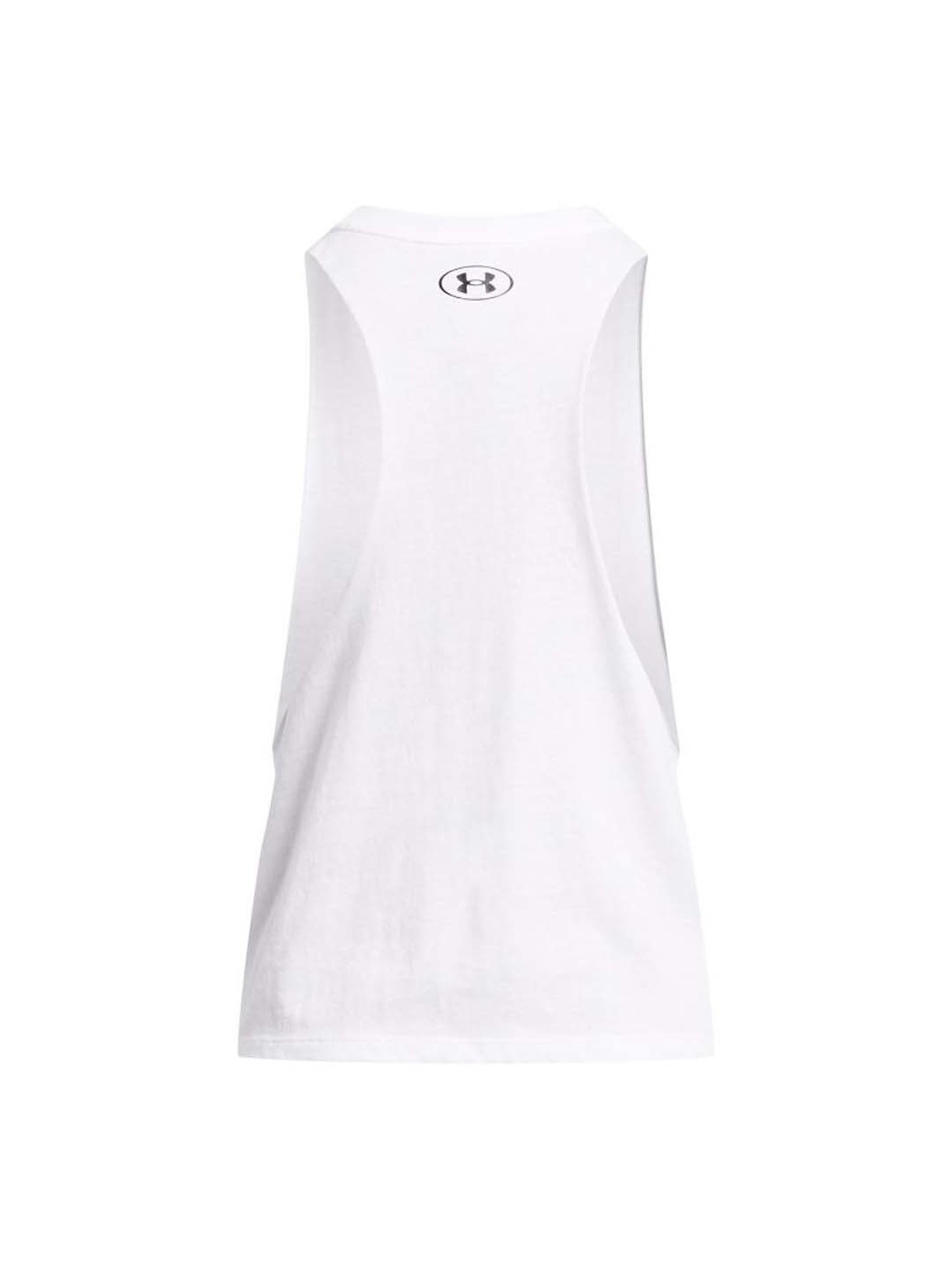 UNDER ARMOUR White Printed Sports Tank Top
