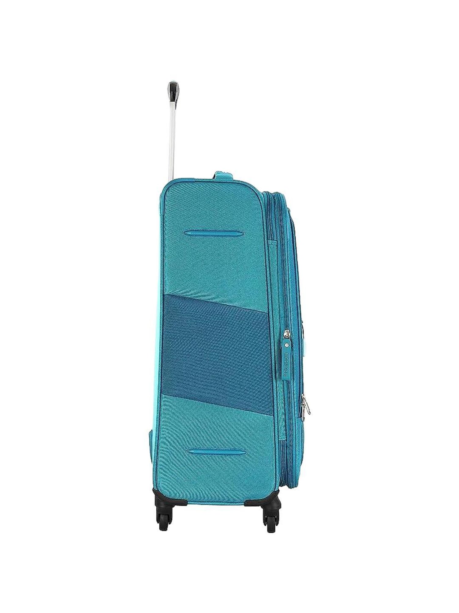 American Tourister Spruce Blue Textured Soft Medium Trolley Bag - 71 cm