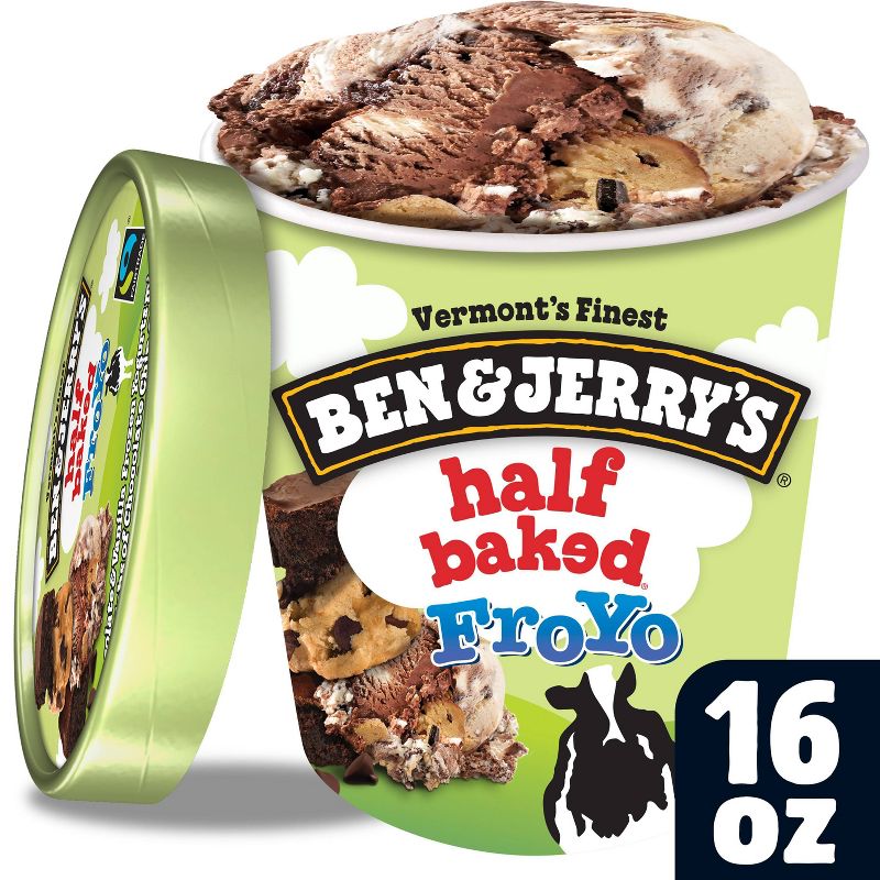 Ben & Jerry's Frozen Yogurt Half Baked FroYo - 16oz