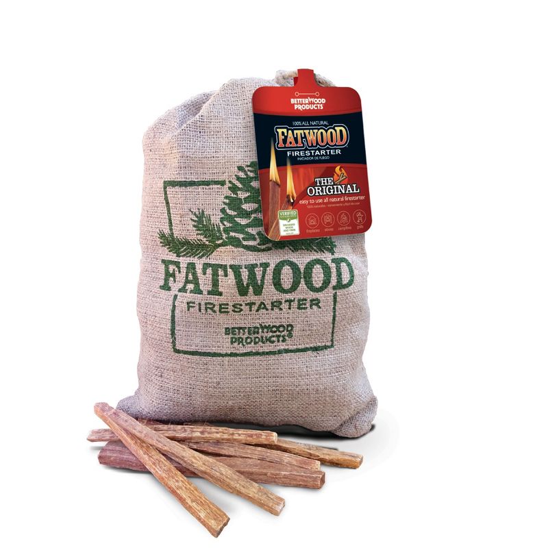 Betterwood 9910 Fatwood 10 Pound Firestarter & Natural Pine 5 Pound Firestarter