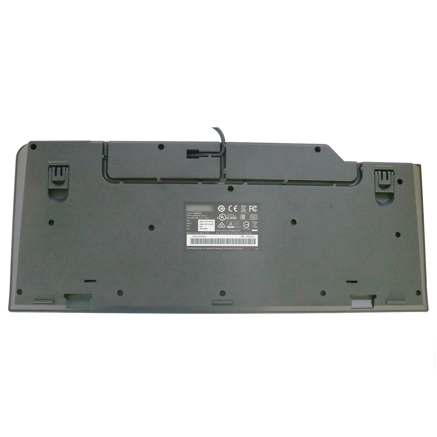 Wired USB Keyboard for Lenovo KB1021 SK-8825L Silent Keyboard US Layout for Windows PC Desktop Computer Laptop, Windows 10/8/7/Vista Office Work Home Game Use