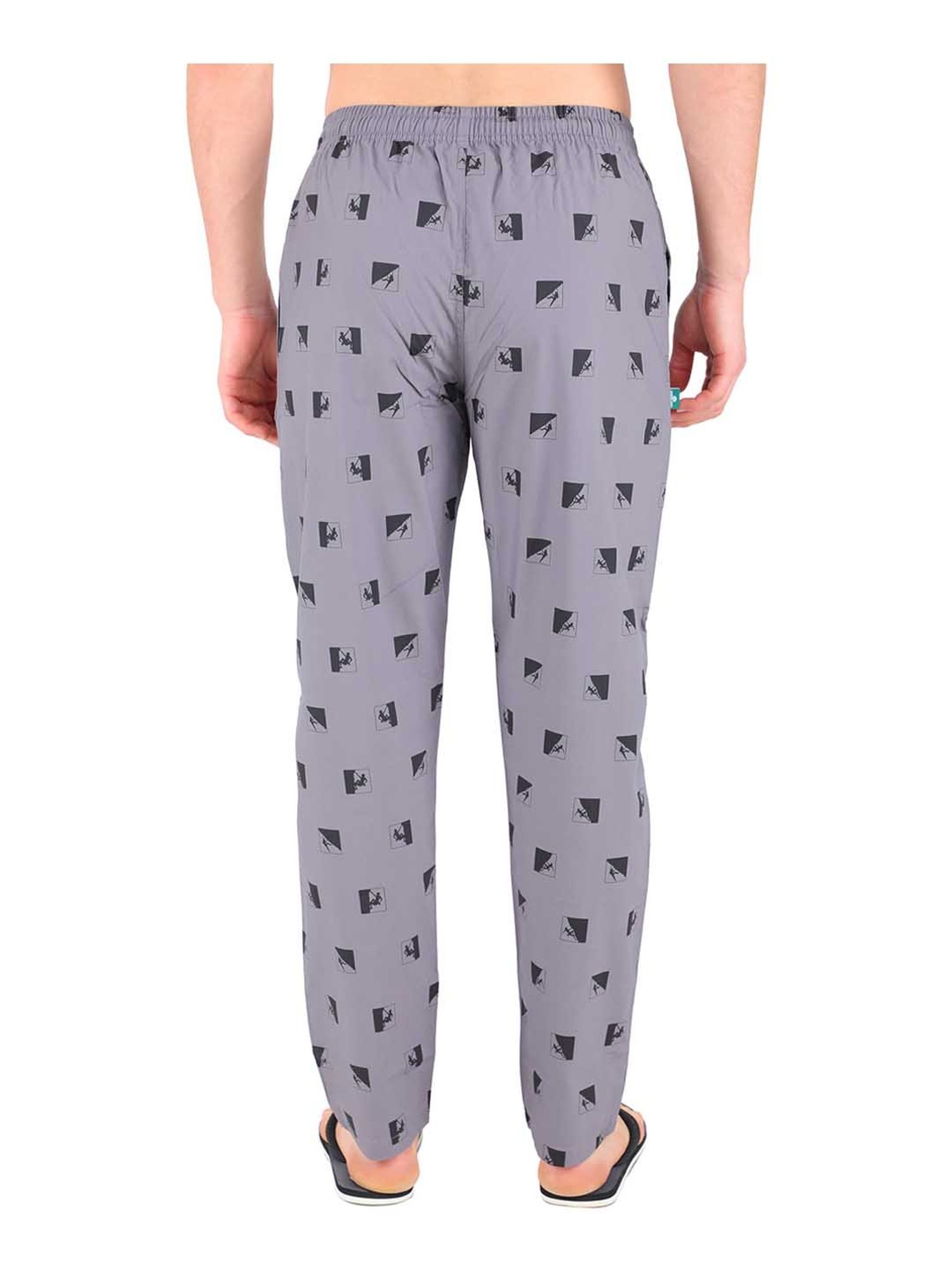 Woodland Dark Grey High Rise Cotton Pyjama Pants