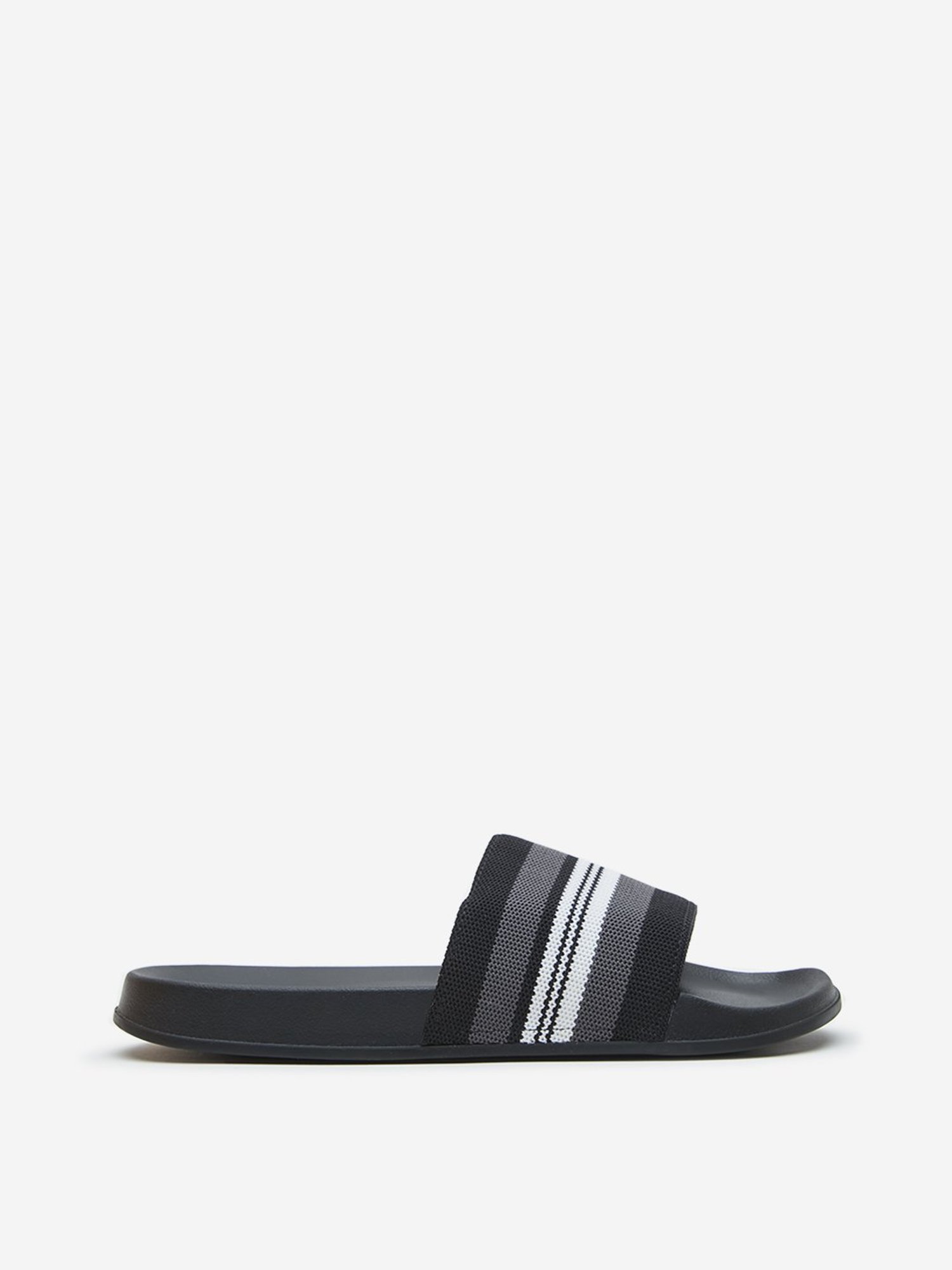 SOLEPLAY by Westside Black Stripe Detailed Slides