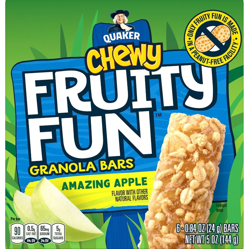Quaker Chewy Fruity Fun Amazing Apple Bars - 5oz/6ct