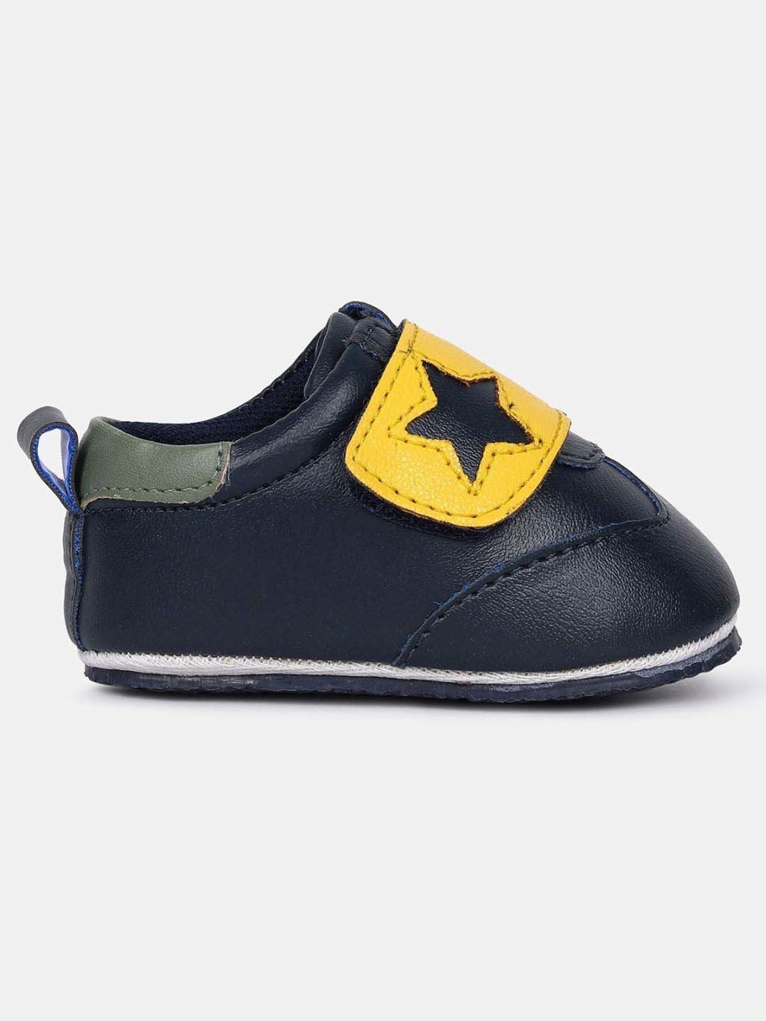 MINIKLUB Boys Navy & Yellow Party & Club Wear Shoe