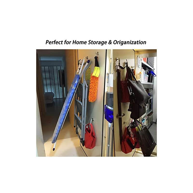 100LB Magnetic Hooks Heavy Duty for Hanging BBQ Grill Utensils Tools Coat Wreaths Outdoor Strong Neodymium Rare Earth Magnets Hook Hangers for Refrigerator Locker Cruise Cabins