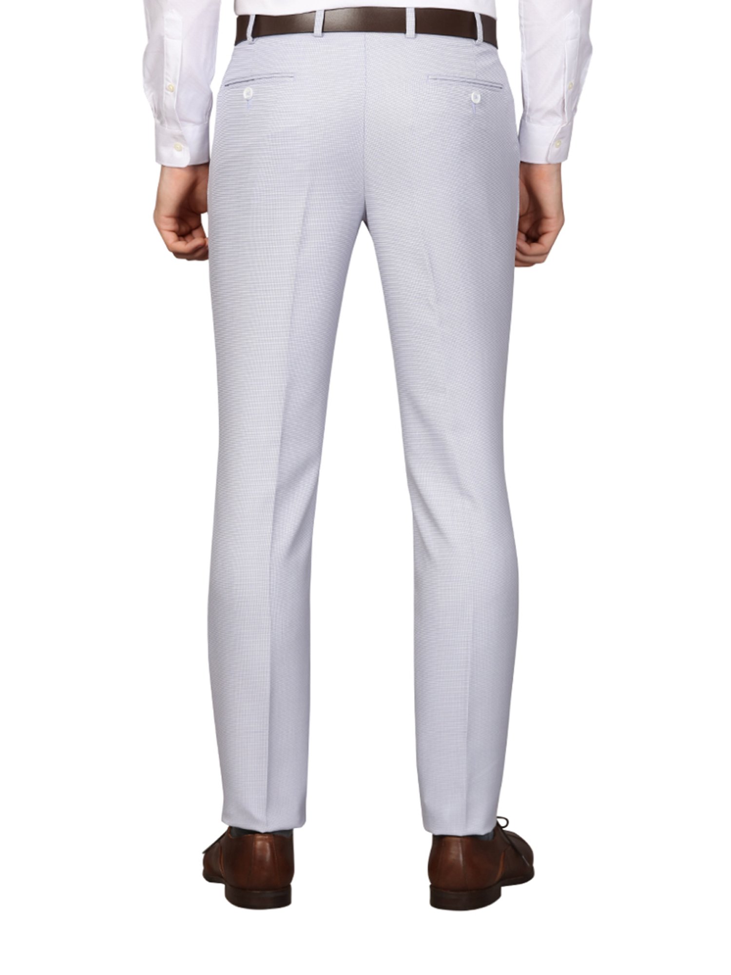 Next Look Grey Super Slim Fit Trousers