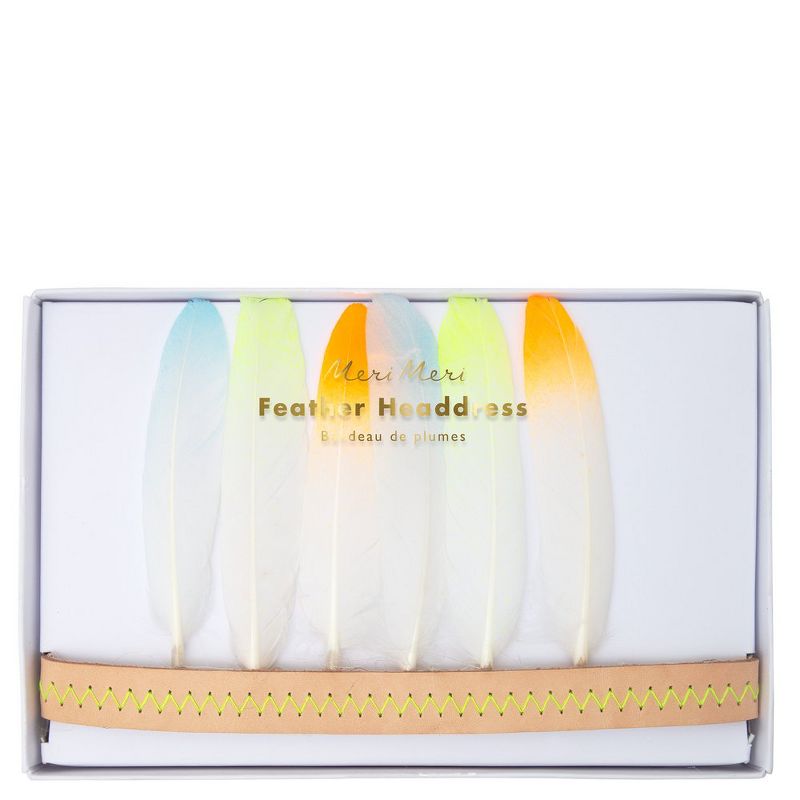 Meri Meri - Feather Headdress - Costume Headwear - 1ct
