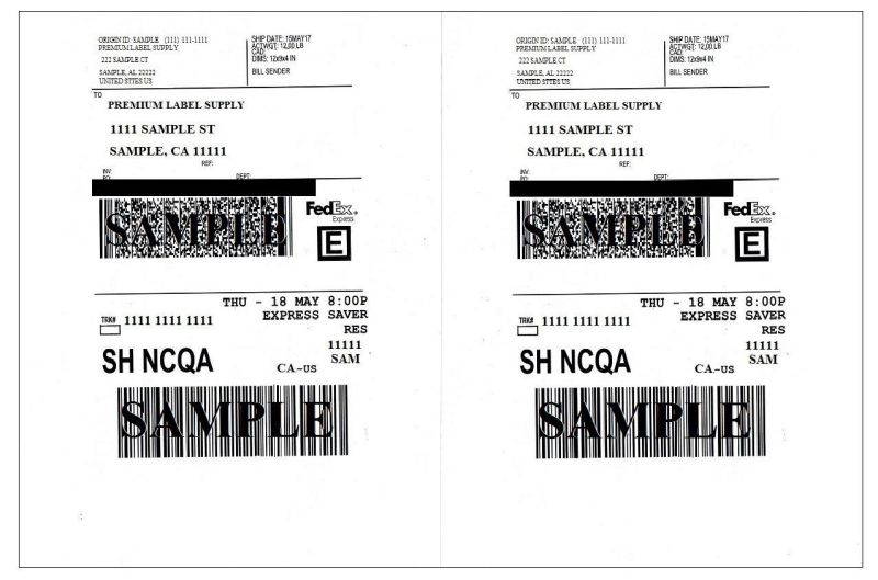 Premium Label Supply 8.5 " x 5.5" Half Sheet Self Adhesive Shipping Labels for Laser or Inkjet Printer (1000 labels)