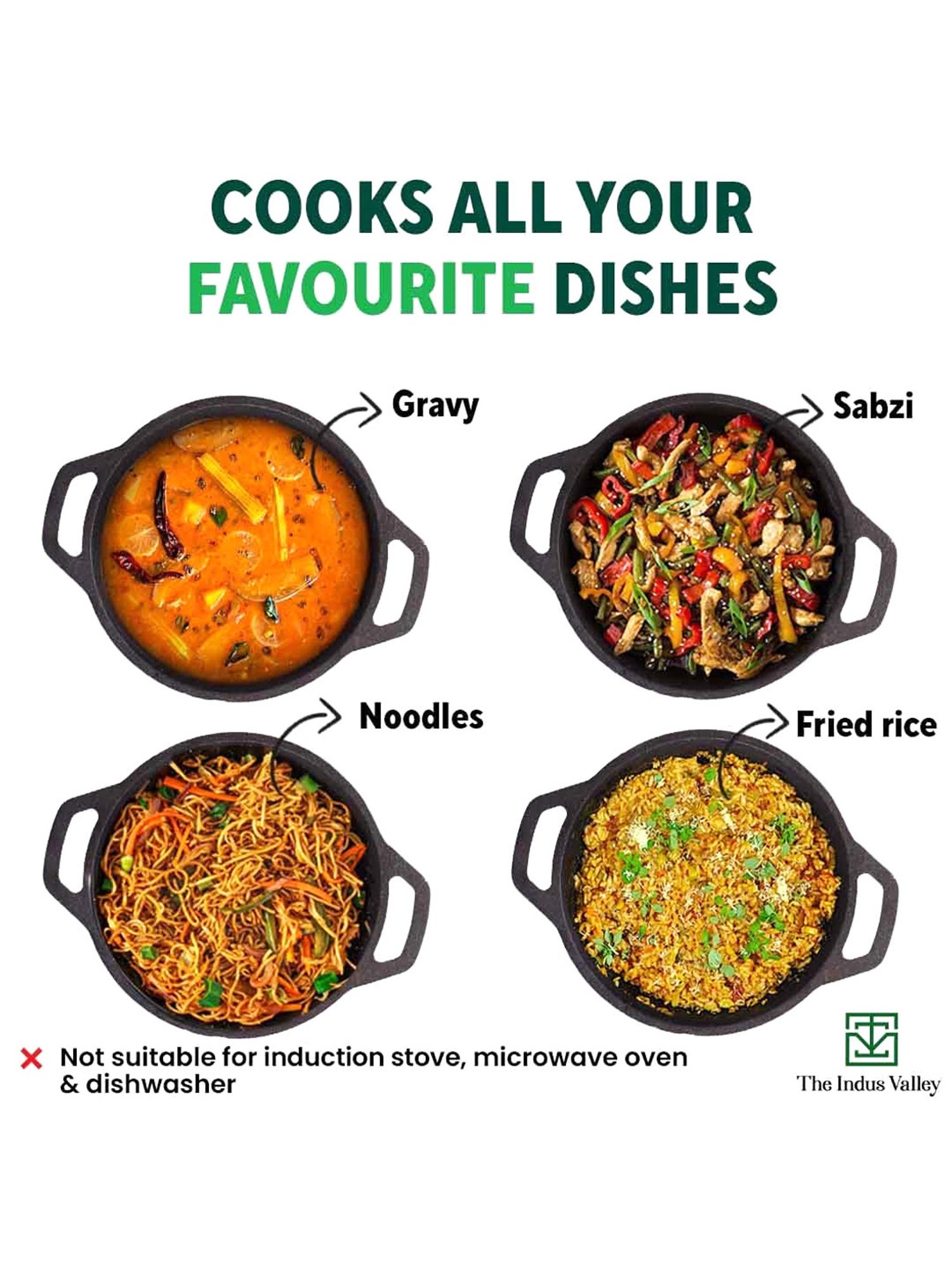 ALLO Silver Stainless Steel Induction Friendly Triply Kadhai (3 L)