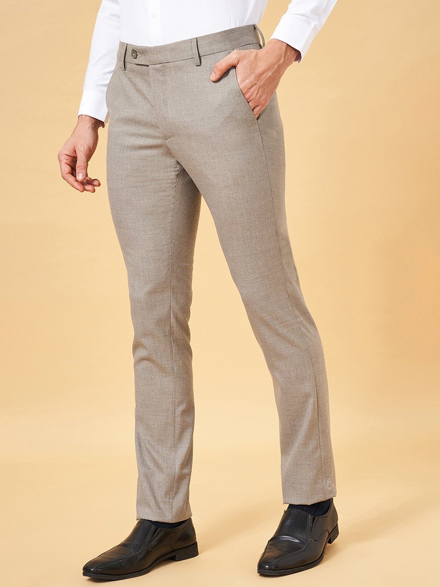 Byford by Pantaloons Moonstruck Slim Fit Trousers
