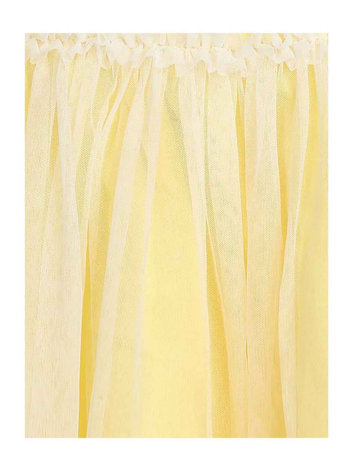 H by Hamleys Infants Girls Yellow Self Design Full Sleeves Dress With Cardigan