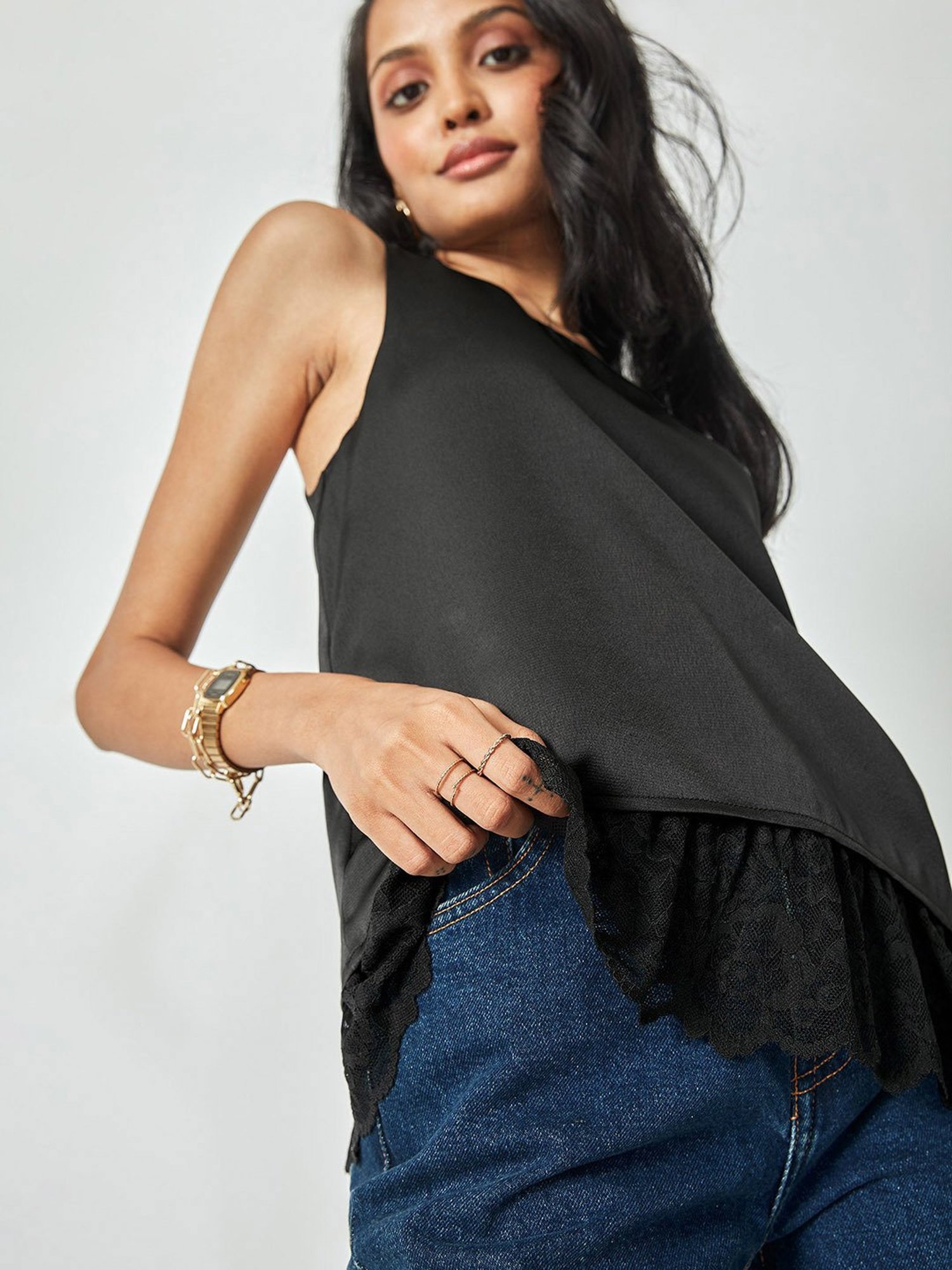 The Label Life Black Tank Top