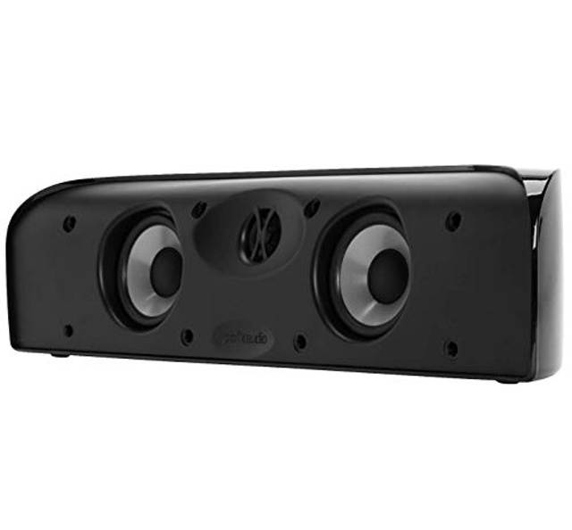 Polk Audio Blackstone TL1 Speaker Center Channel with Time Lens Technology | Compact Size, High Performance, Powerful Bass | Hi-Gloss Blackstone Finish | Create your own Home Entertainment System