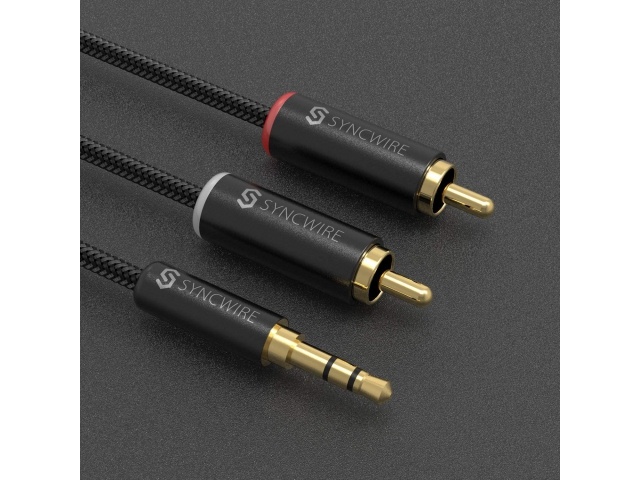 Syncwire Premium 3.5mm to RCA Cable 1.8m- SW-RC151