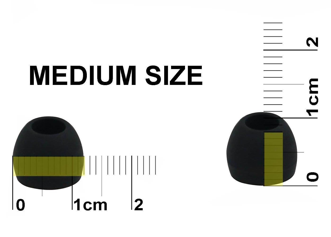 12pcs (ALL-B) 4S/4M/4L Replacement Ear Adapters Earbuds Ear Tips Set for Symphonized In Ear Earphones Headphones