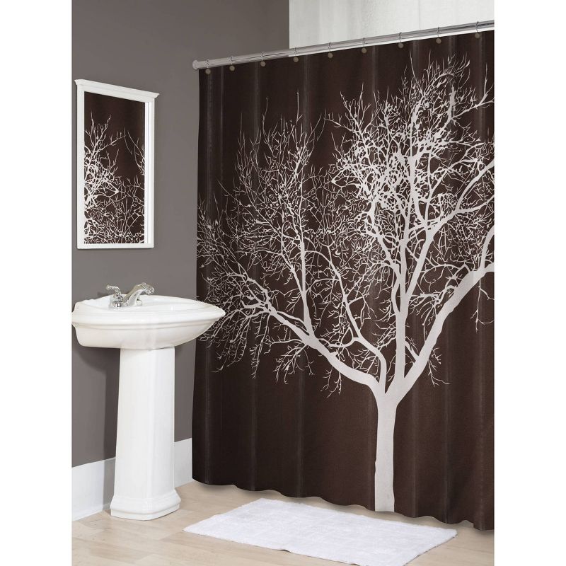 Tree Shower Curtain Chocolate - Splash Home