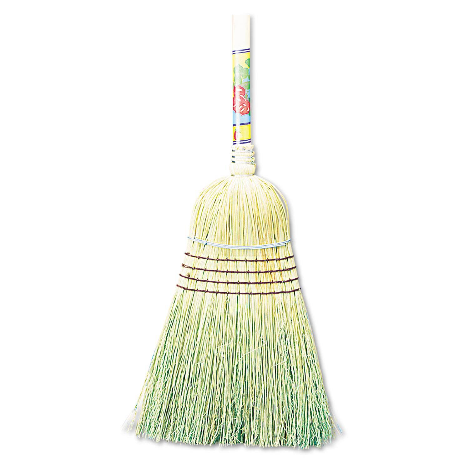 Boardwalk Warehouse Broom Corn Fiber Bristles 42" Wood Handle Natural 932CEA
