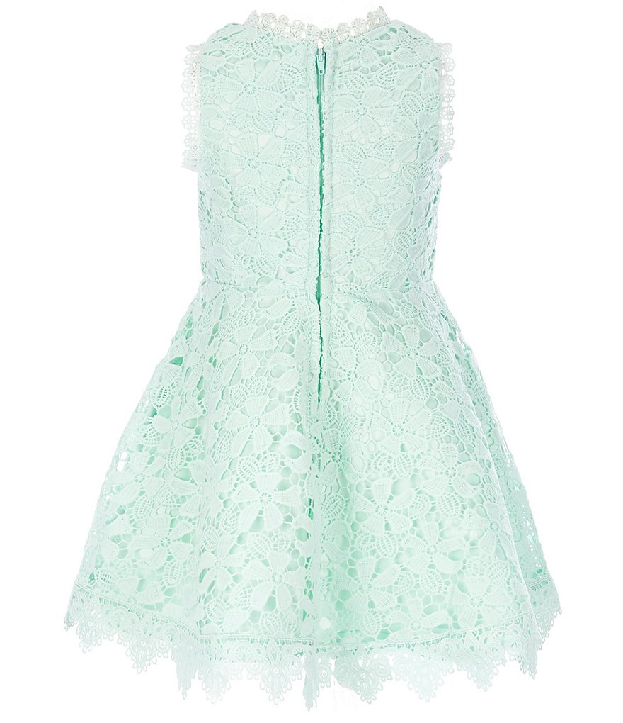 Rare Editions Little Girls 4-6X Crocheted Lace Fit-And-Flare Dress