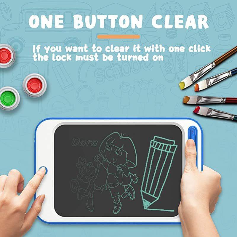 LCD Writing Tablet 10 Inch Digital Electronic Graphics Tablet Ewriter with Memory Lock Mini Board Handwriting Pad Suitable for Kids and Adults for Home SchoolOffice Update Dark Blue