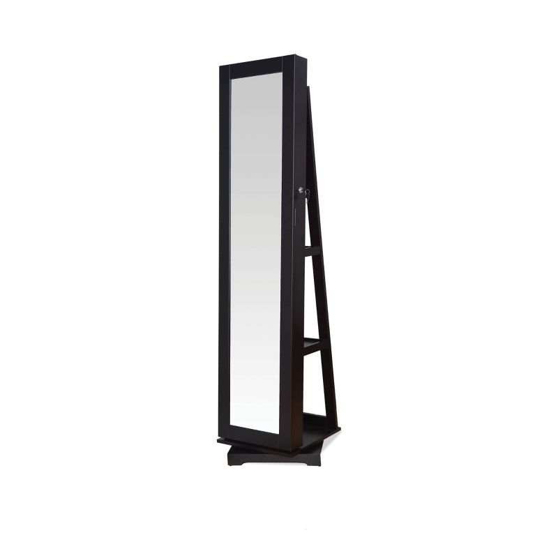 Astonishing Jewelry Armoire Espresso Brown - Benzara