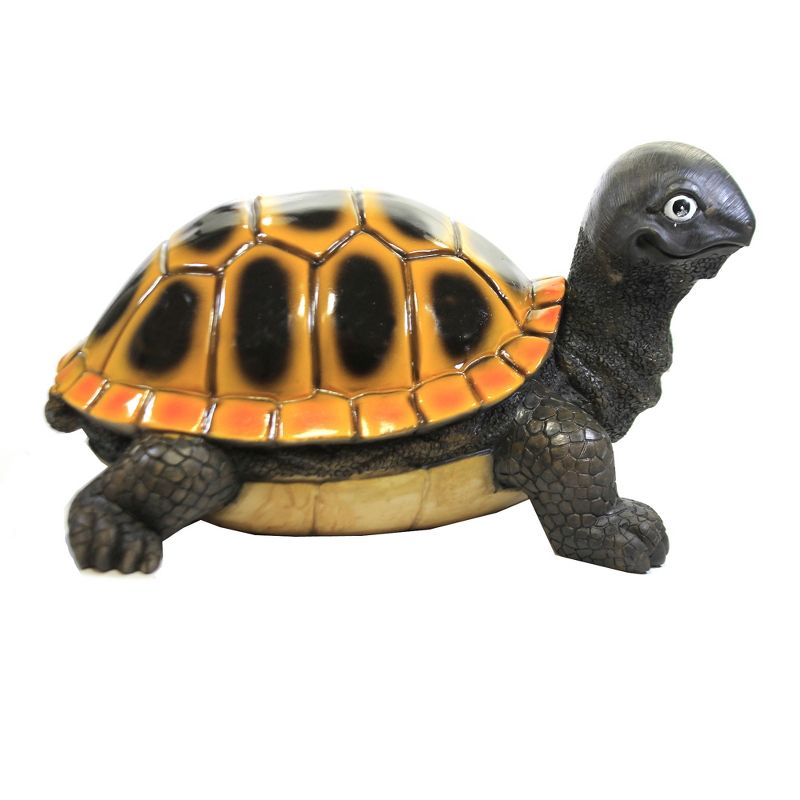 Home & Garden 9.75" Big Turtle Walking Shell Garden Decor Direct Designs International  -  Outdoor Sculptures And Statues