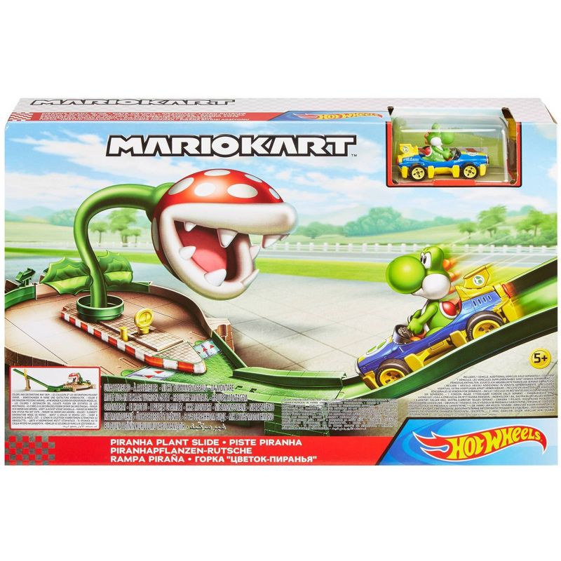 Hot Wheels Mario Kart Piranha Plant Slide Trackset