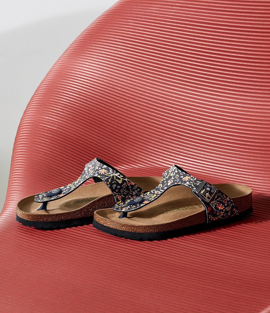 Birkenstock Women's Gizeh Vegan Floral Thong Sandals