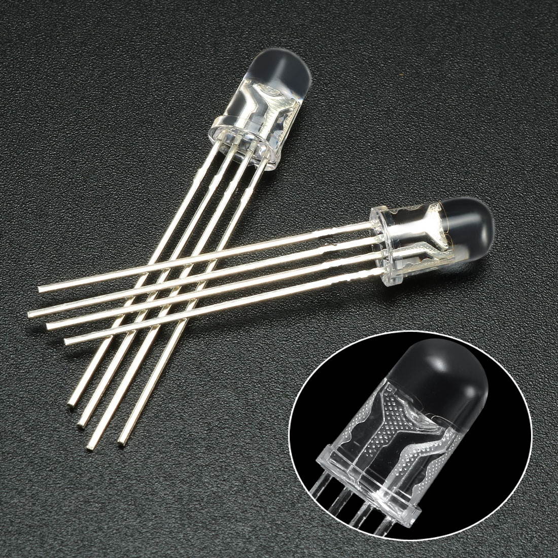 200Pcs White 5mm Round Emitting Diode LED Light Lamp 3.0-3.2V