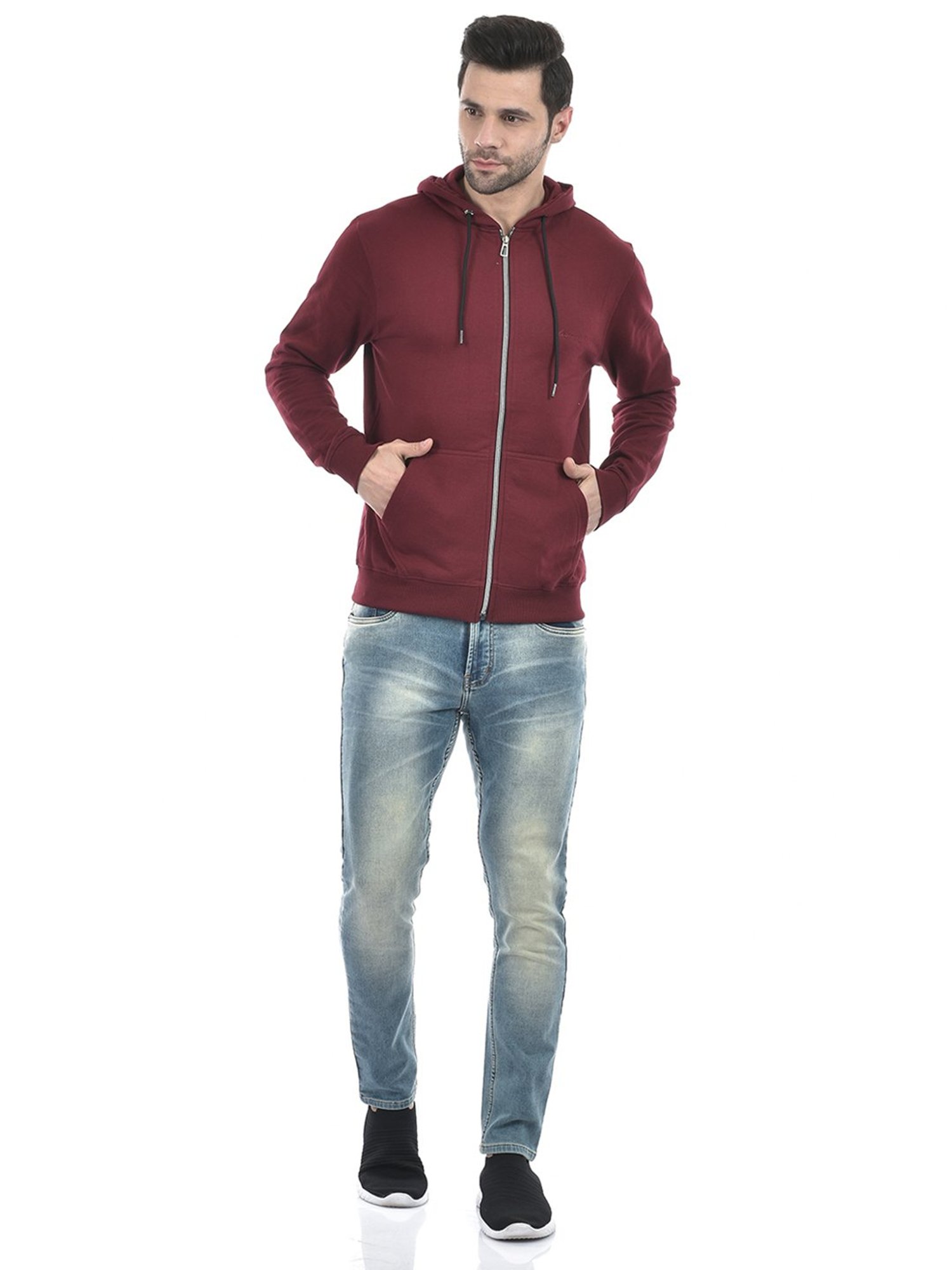 Lawman Pg3 Maroon Regular Fit Sweatshirt