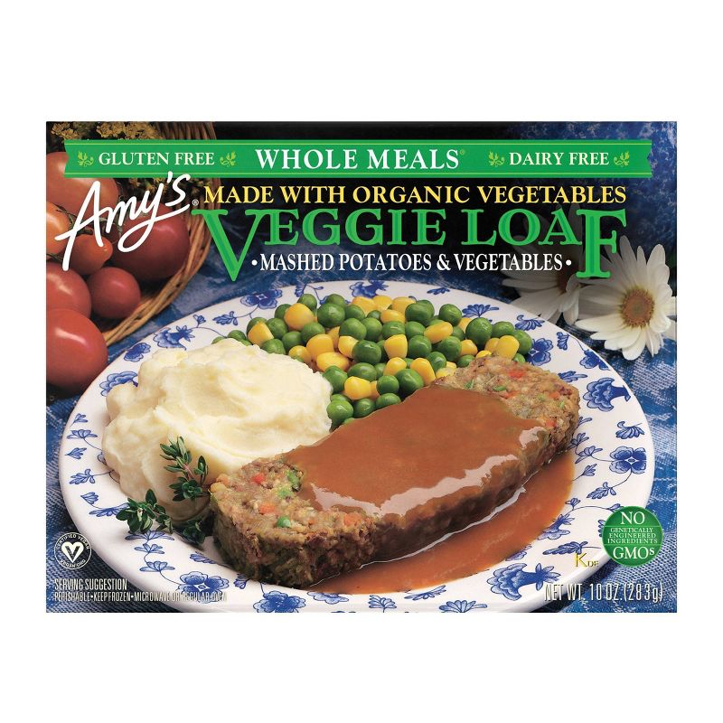 Amy's Gluten and Dairy Free Frozen Organic Veggie Loaf & Mashed Potatoes - 10oz