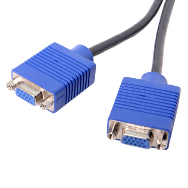CY DMS-59pin Male to Dual 15Pin VGA RGB Female Splitter Extension Cable for PC Graphics Card DB-025