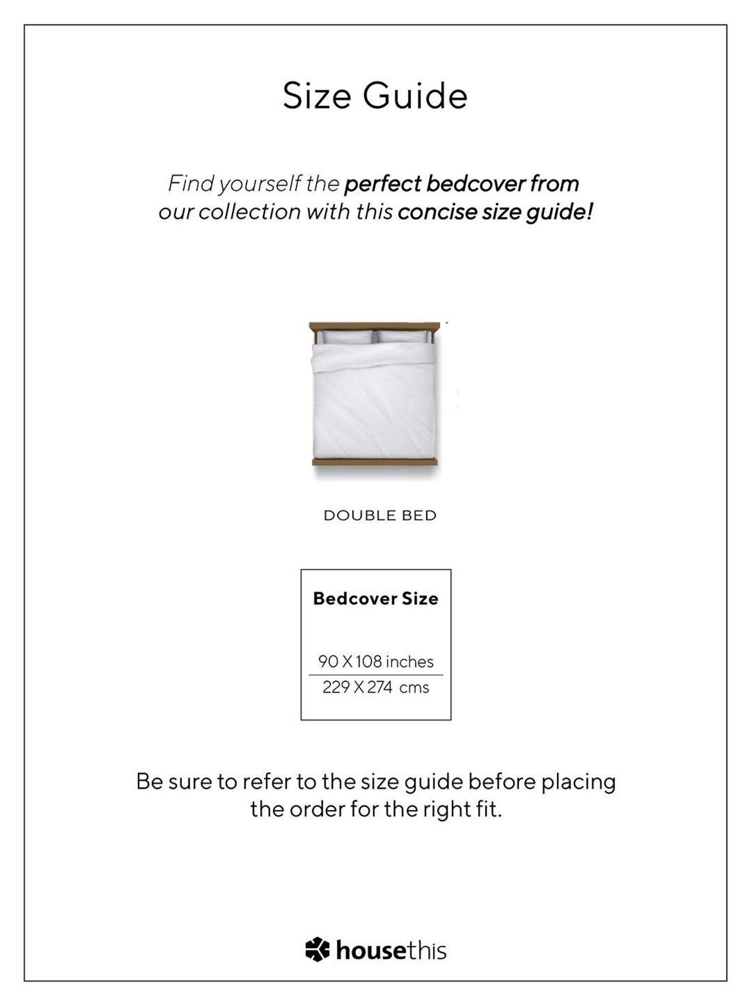 House This Shivalik Brown 150 TC Cotton Double Bedcover