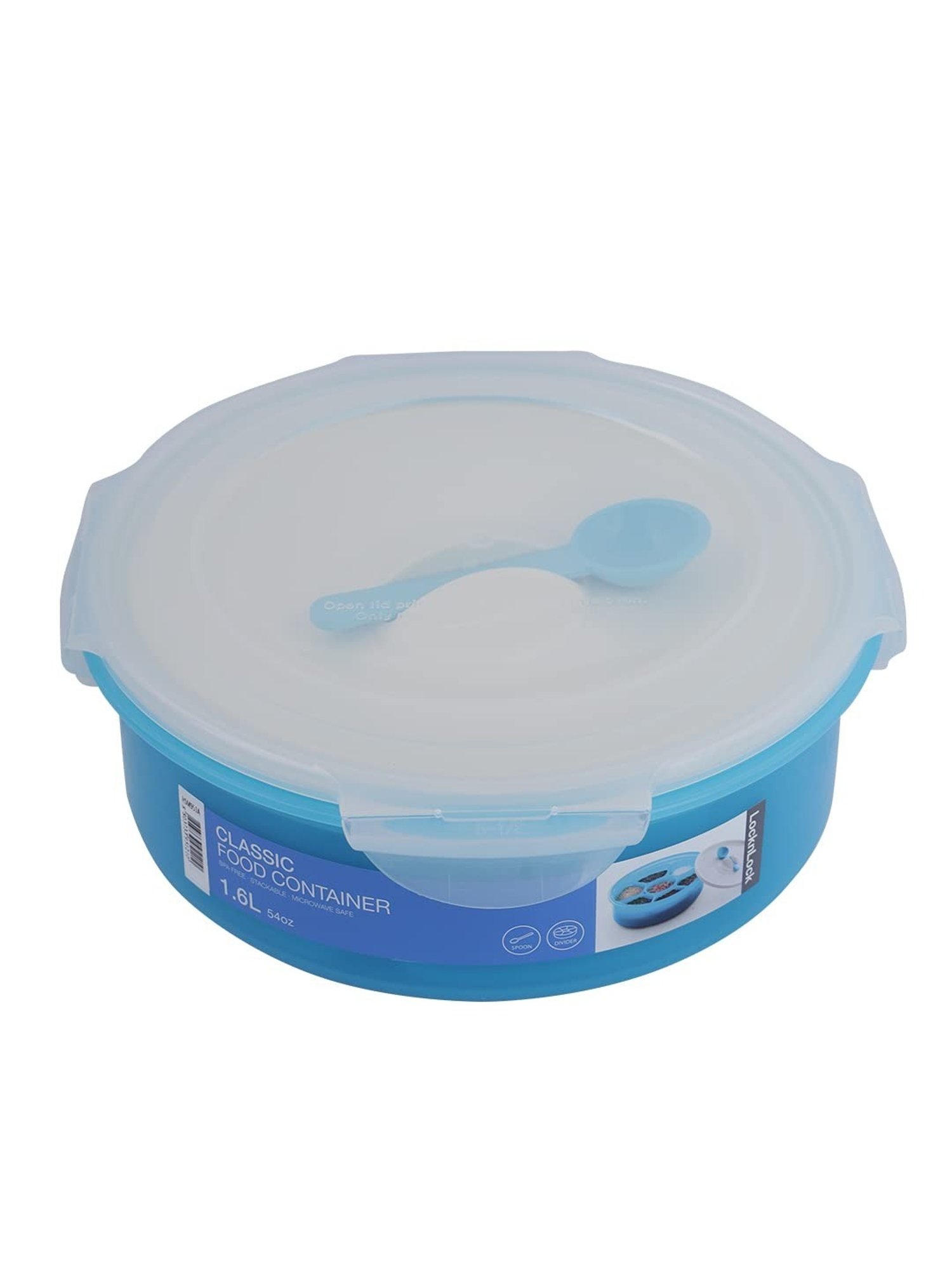 Lock & Lock Blue Plastic Classics Round Small Spice Kit