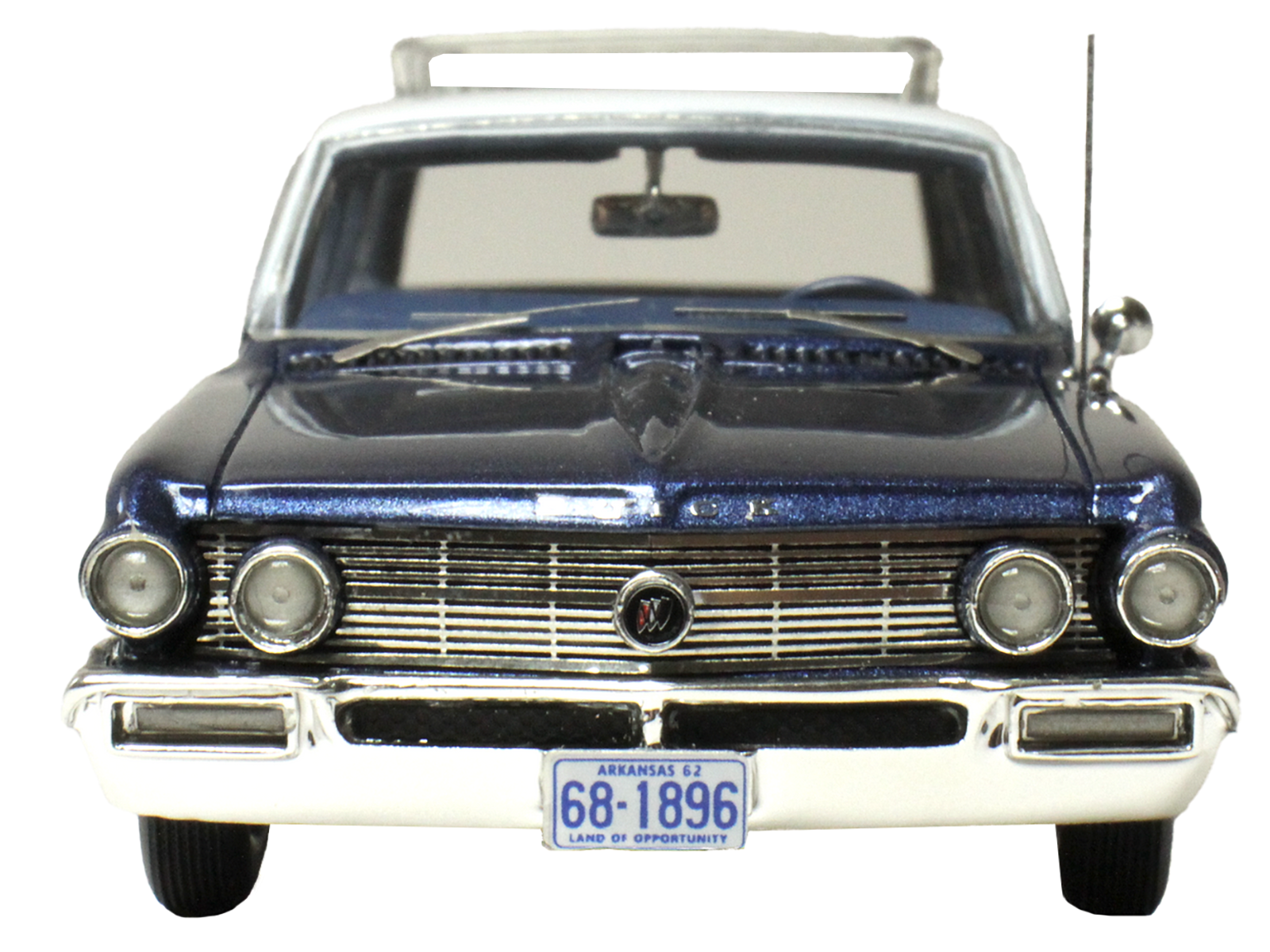 1962 Buick Invicta Station Wagon Cadet Blue Metallic with White Top and Blue Interior Limited Edition to 200 pieces Worldwide 1/43 Model Car by Goldvarg Collection