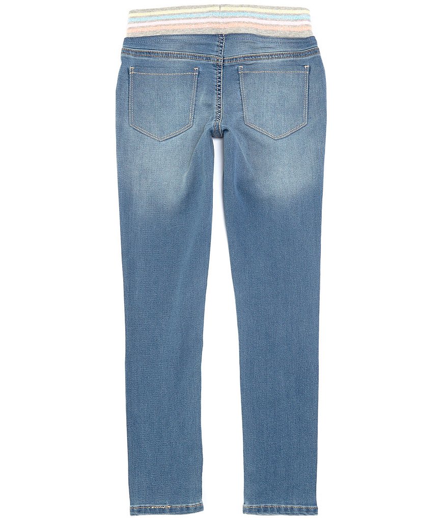 Hippie Girl Big Girls 7-16 REPREVE Striped Lurex Ribbed-Waistband Jeggings