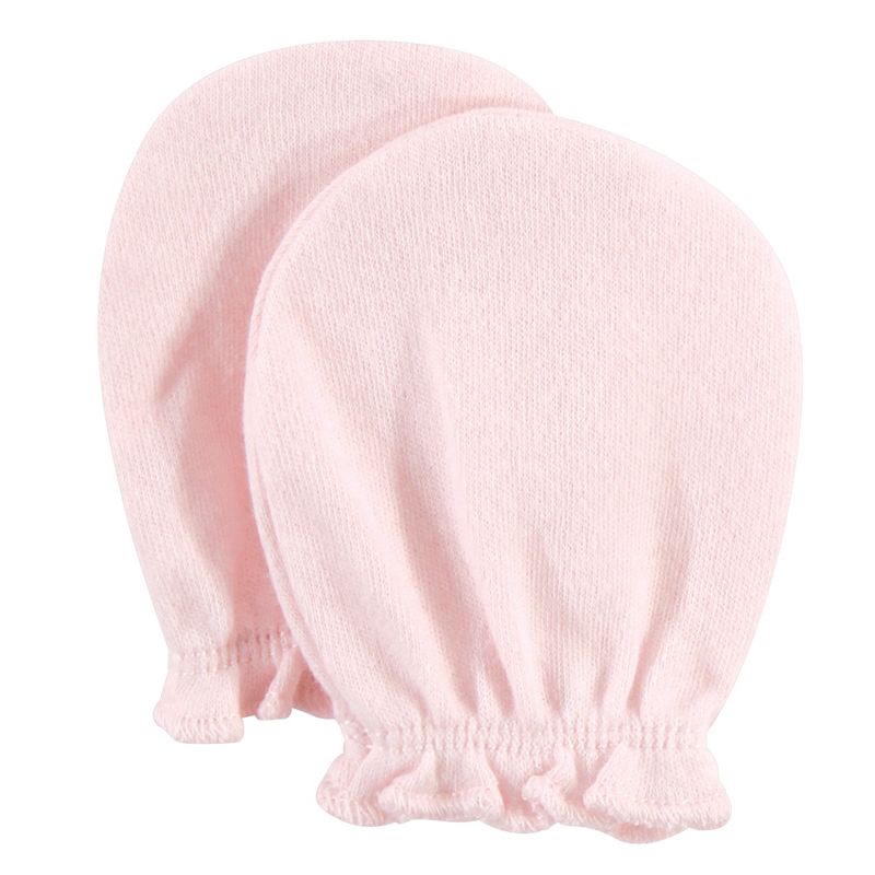 Luvable Friends Baby Cotton Scratch Mittens 4pk, Owl, One Size