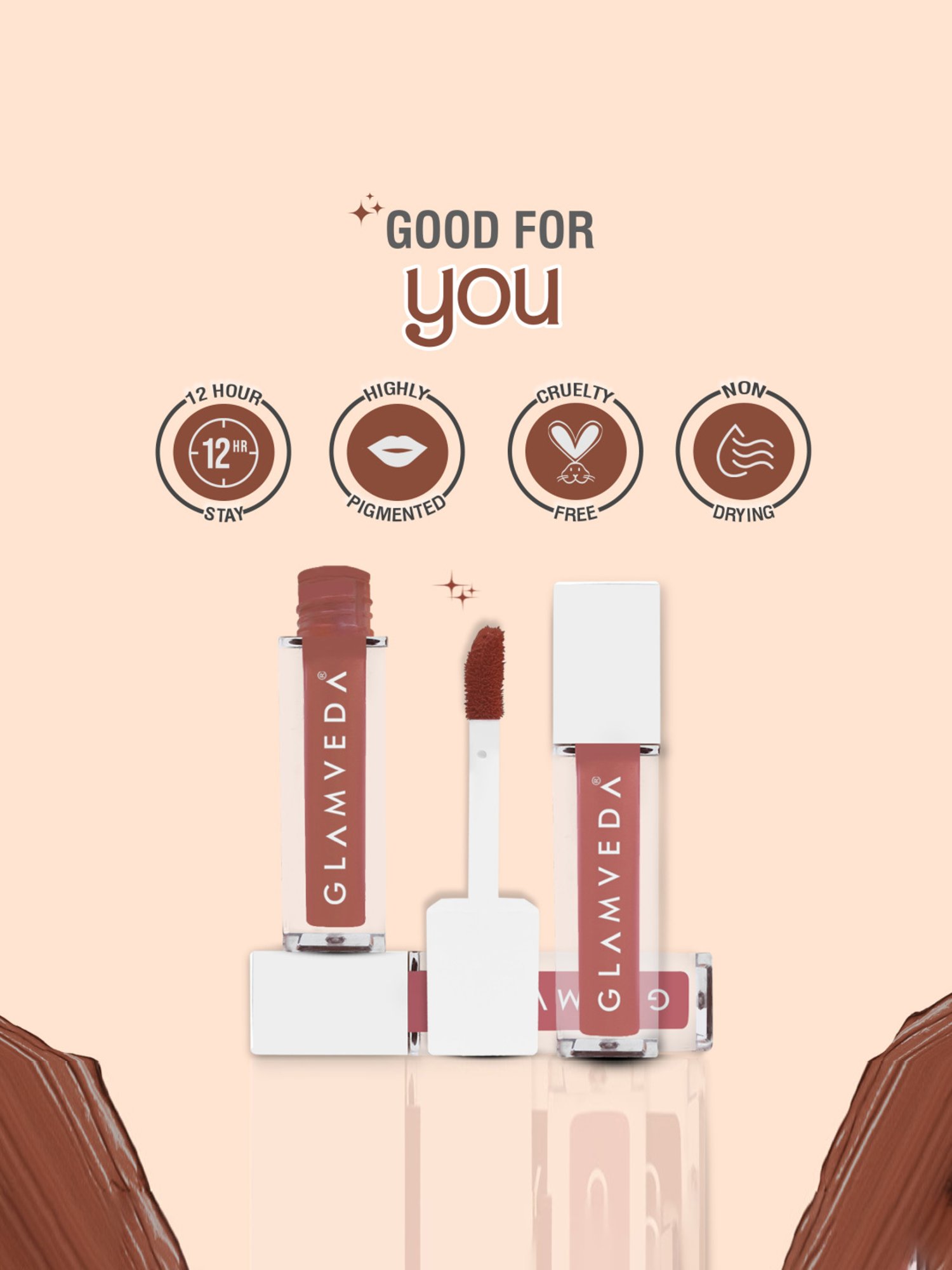 Glamveda X Rashami Desai Mini Liquid Lipstick Mocha Browns Combo