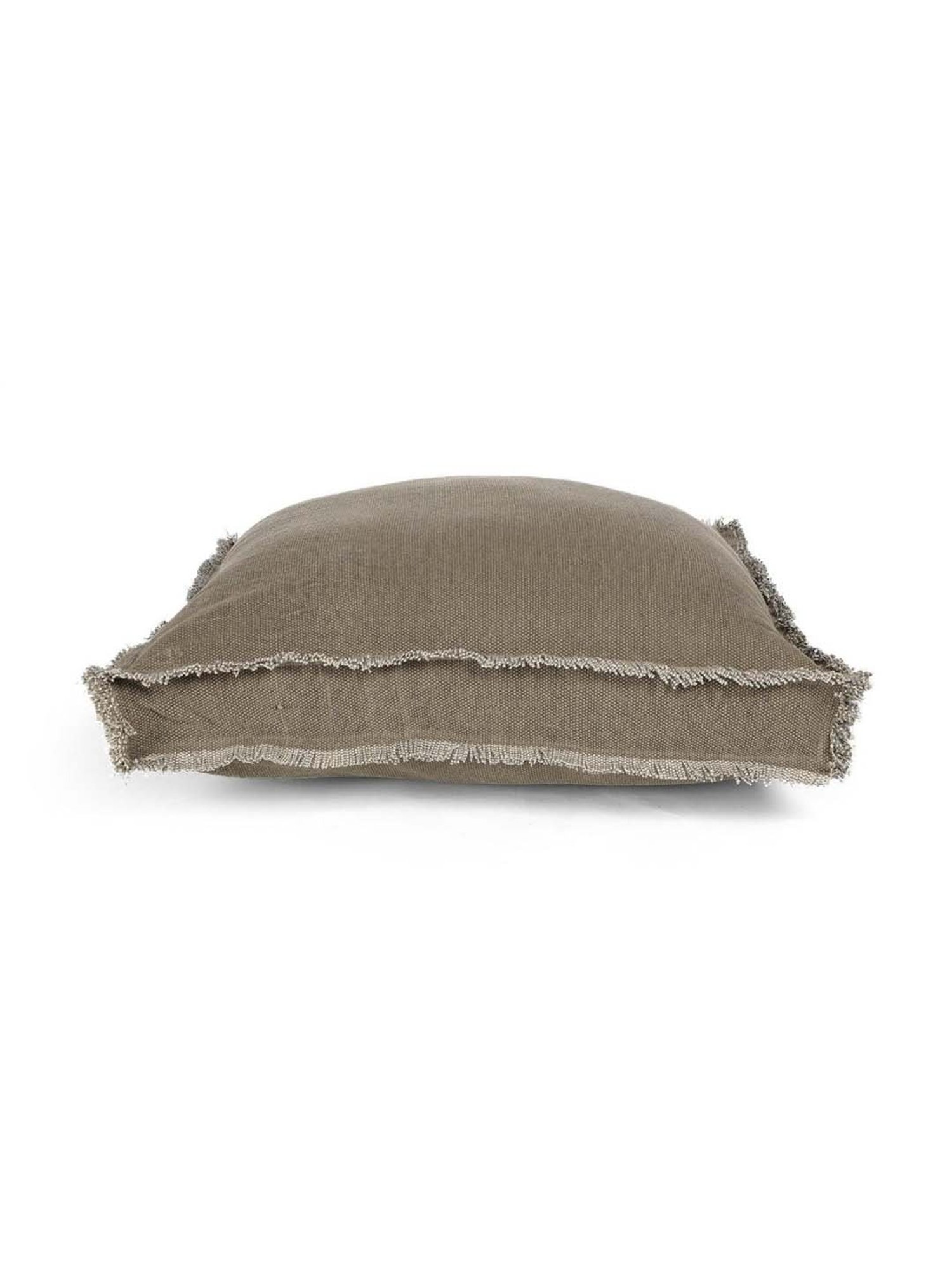 Home4U 'LUCAS' Dark Brown Cotton Extra Large Floor Cushion - Set of 1
