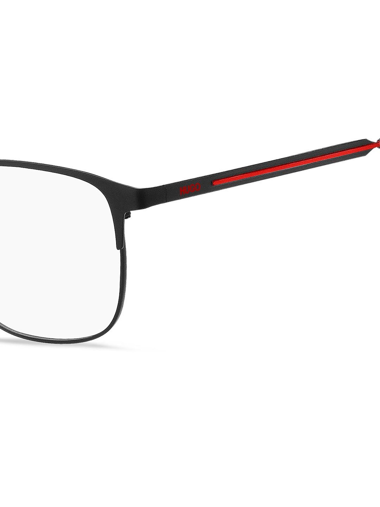HUGO Black Square Eye Frames for Men