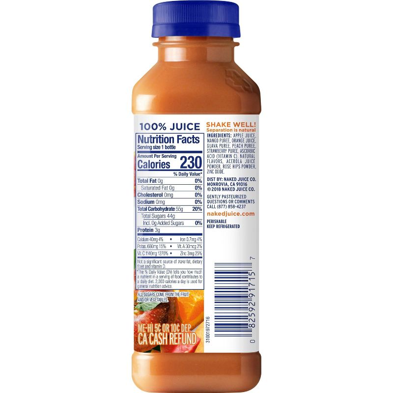 Naked Power-C Machine Juice Smoothie - 15.2 fl oz Bottle