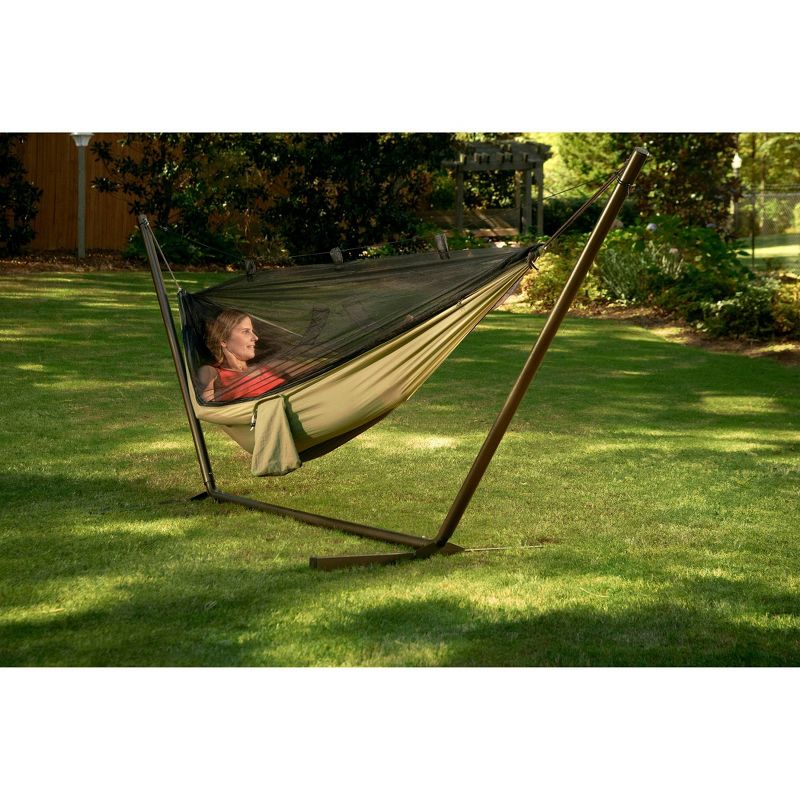 Camping Hammock with Mosquito Netting Olive - Smart Living