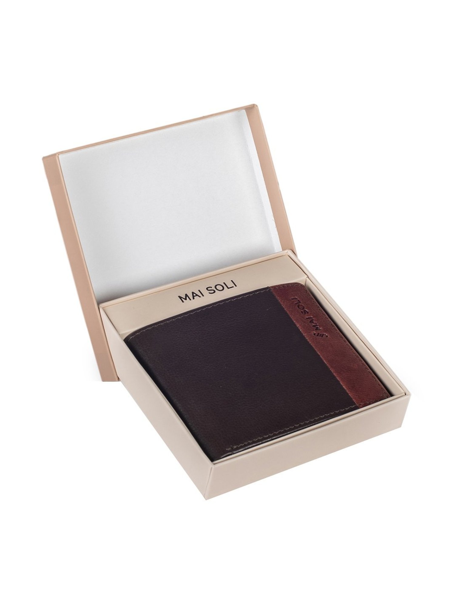 Mai Soli Antique Leather Bi-Fold Wallet for Men