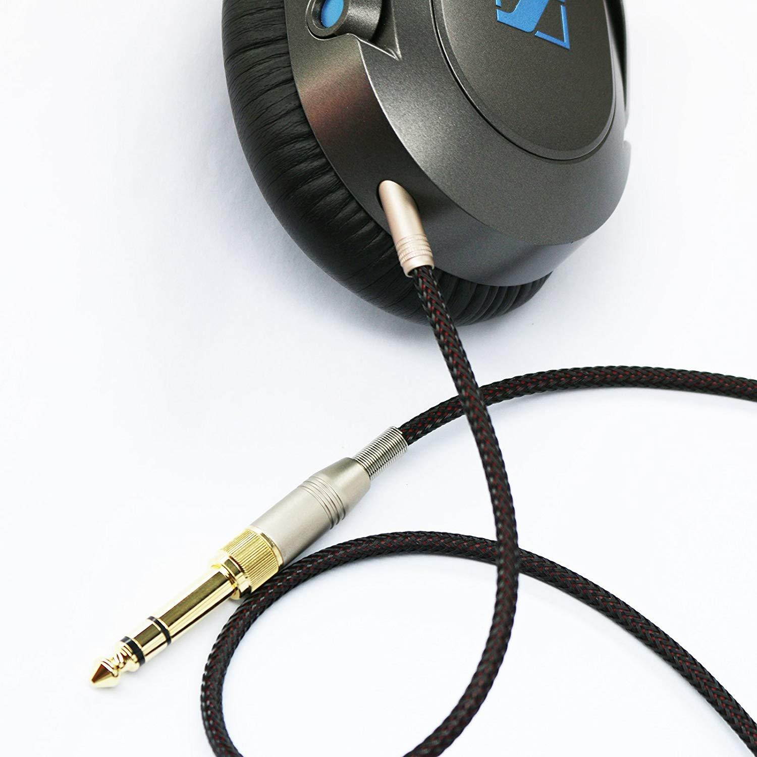 1.2m 3.9ft Replacement Audio upgrade Cable For Sennheiser HD6 MIX HD7 HD8 DJ Headphones