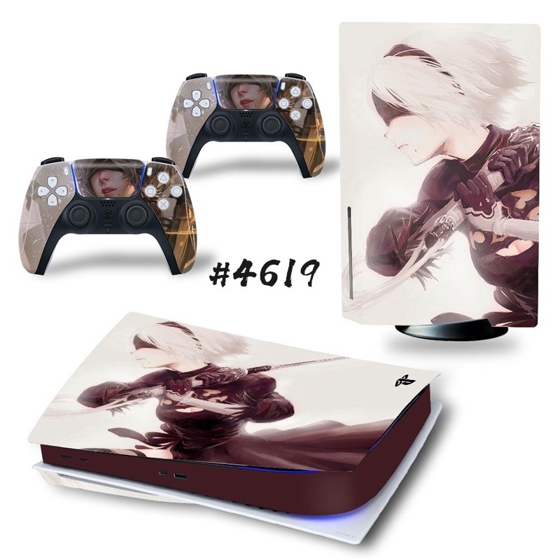 NieR Automata PS5 Disc Skin Sticker Protector Decal Cover for PlayStation 5 Console & Controller PS5 Disk Skin Sticker Vinyl